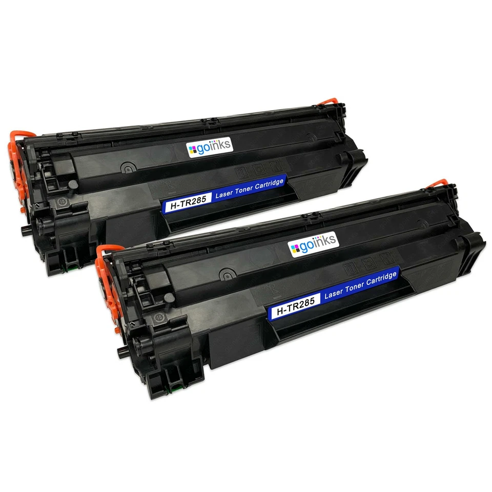 GO INKS 2 Noire Laser Cartouches de Toner remplacer HP CE285A (85A) non-OEM / Compatible