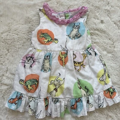 Dr. Seuss Character Print Sun Dress, Toddler Girls Size 18M - Image 1 of 4