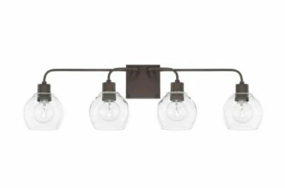 Capital Lighting Tanner 120041BZ-426 Bronze 4-Light 34"W Bathroom Vanity Light Foto 1 de 4