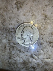 #2 Quarter Dollar 95% Silver Muy Remiso Artículo, Con Numero De Fecha Sentada . - Picture 1 of 2