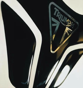 Triumph  black and chrome Tank protector   - Picture 1 of 6