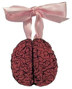 Hecho a mano dibujado a mano cerebro humano anatomía encogible dink Navidad adorno de Navidad - Imagen 1 de 1