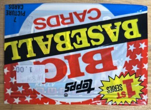 1989 Topps Big Baseball Card Pack Kelly Gruber Blue Jays Showing On Top Front