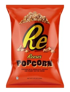 Reese's Popcorn (5.25oz) Popcorn Drizzled in Reese's Peanut Butter & Chocolate, - Picture 1 of 5
