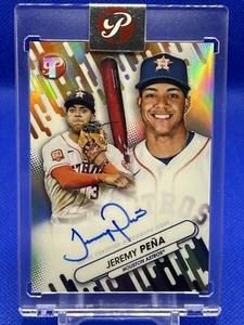 2023 Topps Pristine Jeremy Peña - Fresh Faces - Tarjeta autógrafa - Astros de Houston - Imagen 1 de 2