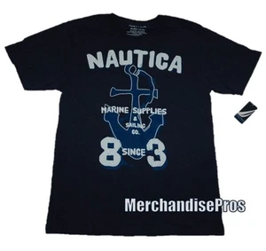 BOYS NAUTICA 'MARINE SUPPLIES' SAILING BOATING TEE XL T-SHIRT SIZE 18/20  NEW! - Picture 1 of 2