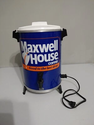 Vintage West Bend Maxwell House 12-30 Cup Coffee Percolator Tested & Works - Image 1 of 4