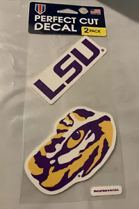 Decalcomania logo Louisiana State (LSU) (confezione da 2)**Nuovo** - Foto 1 di 7