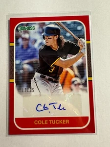 K133,740 - 2021 Donruss Retro '87 Signatures Red #91 Cole Tucker Auto #/25 - Picture 1 of 1