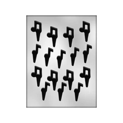 Music Note Chocopicks Candy Mold, NEW, CK P8111, Cupcake Decoration Music Picks - Изображение 1 из 3