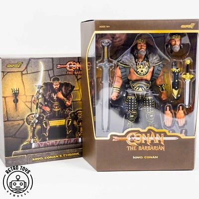 KING CONAN & THRONE  Super7 Ultimates THE BARBARIAN Figure Ultimate IN STOCK - Bild 1 von 4