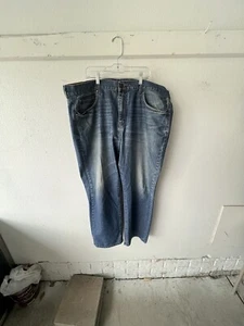 Chaps Mens Jeans 40x30 Straight Fit Distressed Blue Pre-owned - Picture 1 of 11