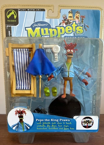 Jim Henson Muppet Show Pepe The King Prawn Figure Series 5 Palisades New 2003 Cover