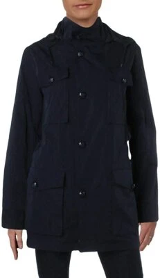 CHAQUETA CORTAVIENTOS CON CAPUCHA AZUL MARINO $245 NUEVA CON ETIQUETAS LAUREN RALPH LAUREN Talla M Foto 1 de 4
