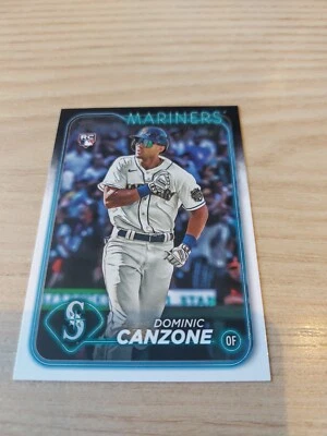 Dominic Canzone Rookie Card RC 2024 Topps Series 1 Baseball 195 Seattle Mariners - Image 1 of 2