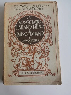 Vocabolario Latino-Carlo Mandosio-Barbera ed.-1924 - Immagine 1 di 4
