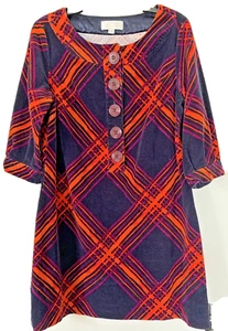Damen Go International Kleid 60er Jahre Details Minirock Cord Größe L Junior - Bild 1 von 8
