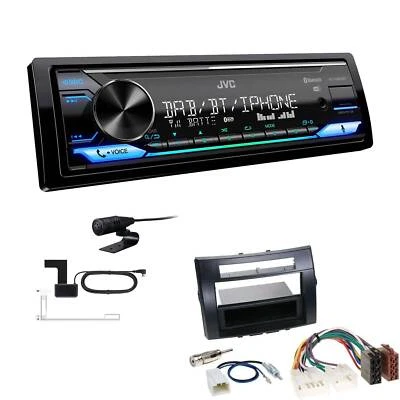 JVC Digital 1-DIN Autoradio DAB+ Bluetooth für Toyota Corolla Verso silber - Bild 1 von 4