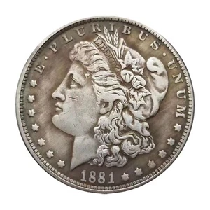 Moneda de dólar de plata Morgan de $1 de 1881 brillante sin circular - Imagen 1 de 5
