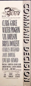 1949 Command Decision Film Druck Anzeige Clark Gable Walter Pidgeon Van Johnson - Bild 1 von 6