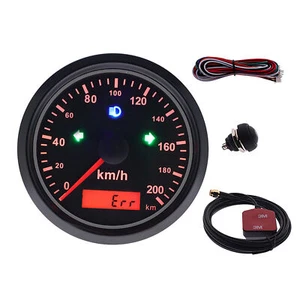 85mm 200km/h Digital GPS Tachometer Speedometer Odometer Universal - Picture 1 of 16