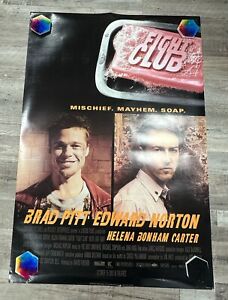 FIGHT CLUB movie poster BRAD PITT NORTON FINCHER Original DS One sheet 27x40