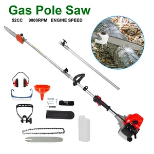 9500rpm Trimmer Saw Tree Trimmer Chainsaw Gas Powered Pole Saw Pruner Pruning - Picture 1 of 11