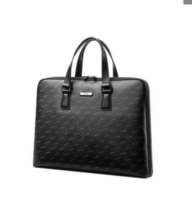 BOPAI Luxury Business Shoulder Bag Leather 15.6″ Laptop HandBag RRP $130 - Picture 1 of 6