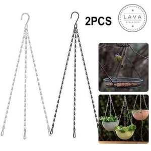 Hanging Flower Basket Chain Plant Pot Hanger Planter Chains Outdoor Garden Decor - Picture 1 of 16