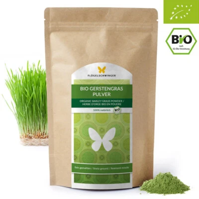 1kg BIO Gerstengras Pulver aus Deutschland Gerstengraspulver 1000g - Bild 1 von 4