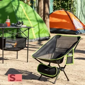 Sedia Pieghevole da Campeggio Borsa Portatile Spiaggia Pesca Caccia Esterno per - Foto 1 di 15