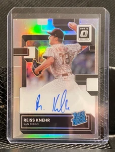 Reiss Knehr 2022 Optic Rated Rookie Silver Holo Auto - Padres - Picture 1 of 2