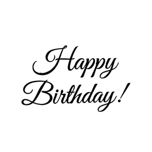 Happy Birthday UNMONTIERT Gummistempel #23 - Bild 1 von 4