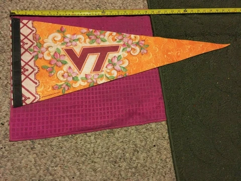 WINCRAFT Virginia Tech University Hokies NCAA College Flower Pennant - SHIP FAST Cover