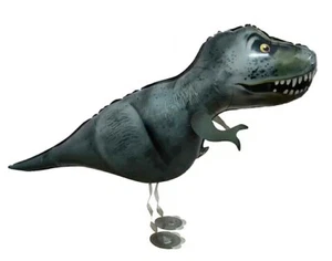 Trex- Shaped Air Walking Balloon, best for animal-themed party decoration, Black - Picture 1 of 1