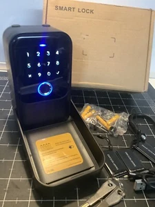 Gaurqiah Smart Key Lock Box, includes Bluetooth, Fingerprint, and Smart Keys - Picture 1 of 17