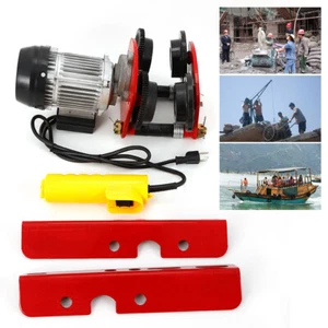 1-Ton Electric Hoist Trolley Overhead Motor Winch Hoist Lift Garage Crane 110v - Picture 1 of 12