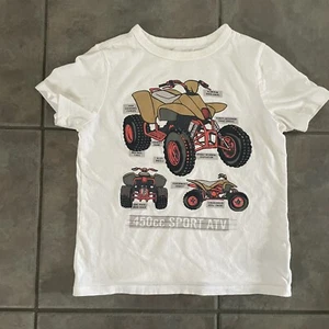 Gap Kids Size Small White/ivory Tshirt With ATV - Picture 1 of 4