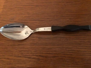 Cutco Basting Solid Serving Spoon No. 17 KI Classic Black Handle 12.25" - Picture 1 of 3