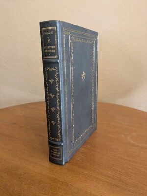 Franklin Library 100 Greatest Books Sir Francis Bacon Selected Writings EUC - Image 1 of 4