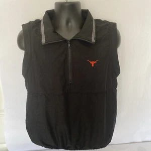 Turfer Sport Golf Vest 3/4 Zip with Embroidered Texas Longhorn Logo Sz Small - Picture 1 of 8