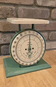 Vintage 1930s "Pelouze Family Scale Deluxe" [Chicago] 24 lbs. [Grünes Bauernhaus] - Bild 1 von 7