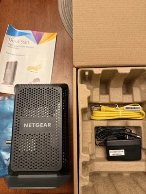 NETGEAR CM600-100NAS 960Mbps DOCSIS 3.0 Cable Modem - Image 1 of 4