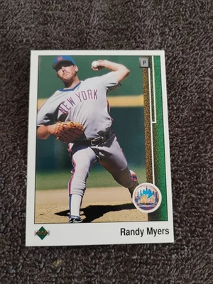 1989 Upper Deck Randy Myers New York Mets Baseball Card #634 - Image 1 of 2