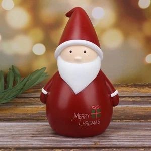 Estatua de mesa de Papá Noel Navidad niños regalos vacaciones banco de monedas figura de Papá Noel - Imagen 1 de 12