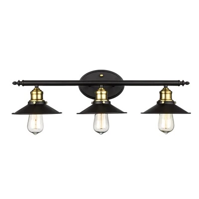 Trans Globe Lighting 20513 Bronze Griswald 3-Light 25"W Bathroom Vanity Light - Image 1 of 4