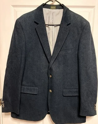 Blazer de mezclilla Norm Thompson para hombre 44R azul dos botones abrigo deportivo chaqueta envío gratuito Foto 1 de 4