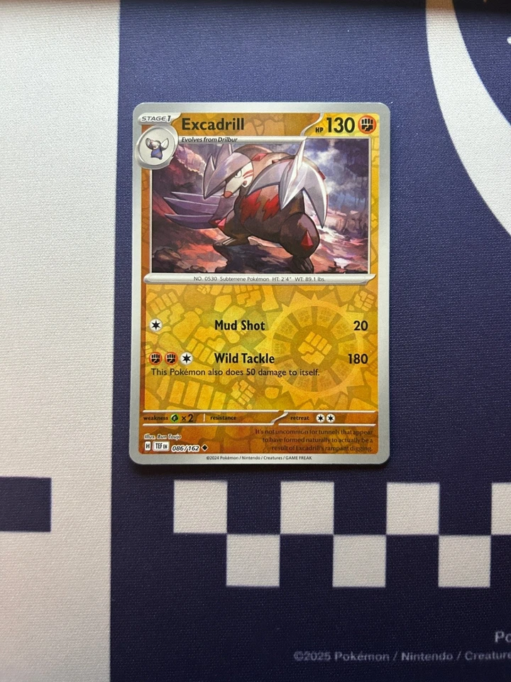 Excadrill - 086/162 SV05: Temporal Forces Uncommon Reverse Holo NM - Image 1 of 2
