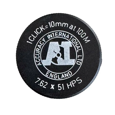 Accuracy International - Logo Elevation Drums for Schmidt & Bender PMII Scopes.  - Image 1 of 4