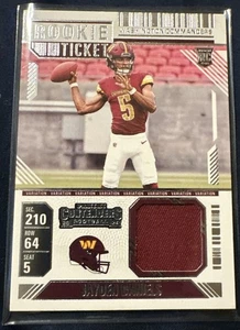 Patch Biglietto Jayden Daniels 2024 Panini Contenders RTS-JDS Variazione Rookie - Foto 1 di 2